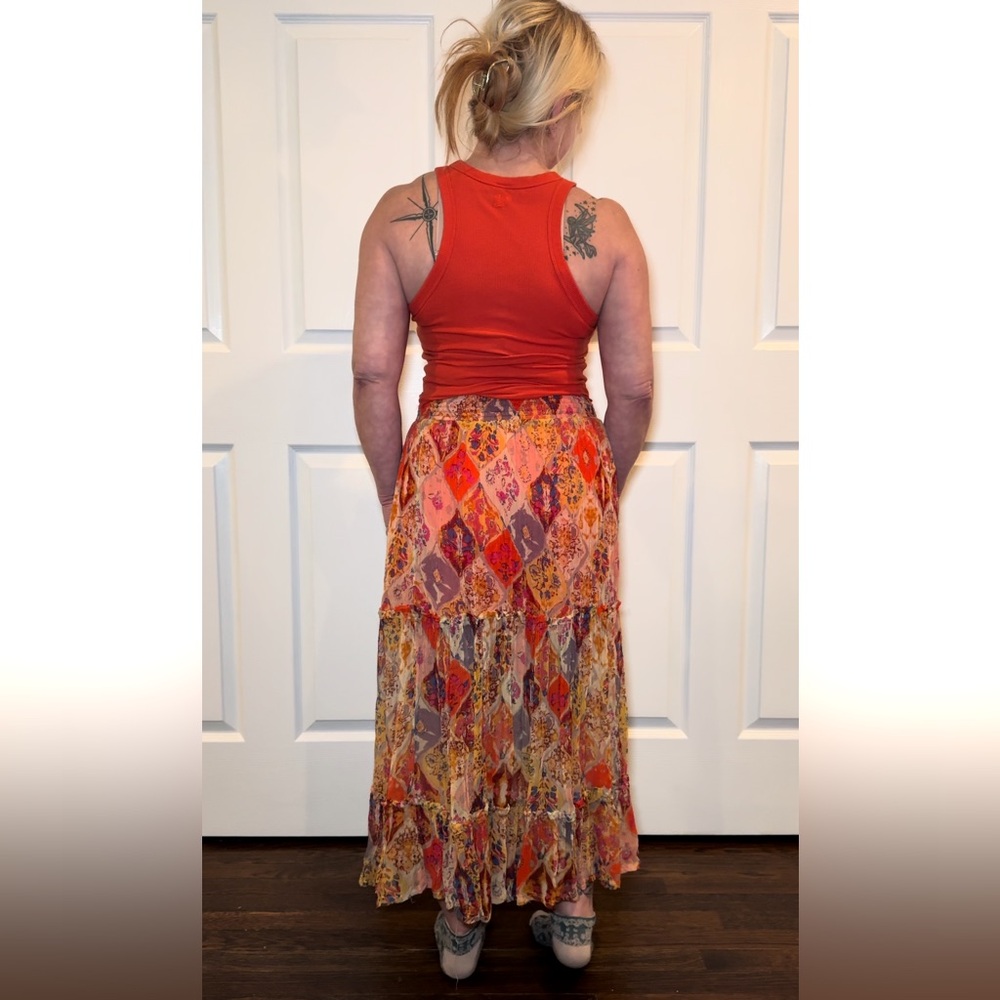 Free People - 'The Great Escape' - Printed Maxi Skirt - XS - Picture 5 of 10